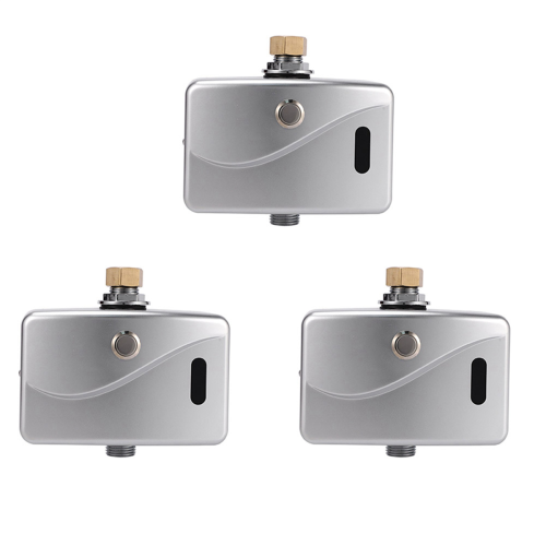Automatic Electric Urinal Flush Valve Sensor&Manual Wall Mount DC6V