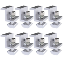 Pack of 8 Solar Module Brackets, Panel Holder, End Clamp,(35mm)