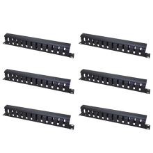 1U 19 Inch Server Rack,12 Slot Finger Duct Wire Organizer With Cover