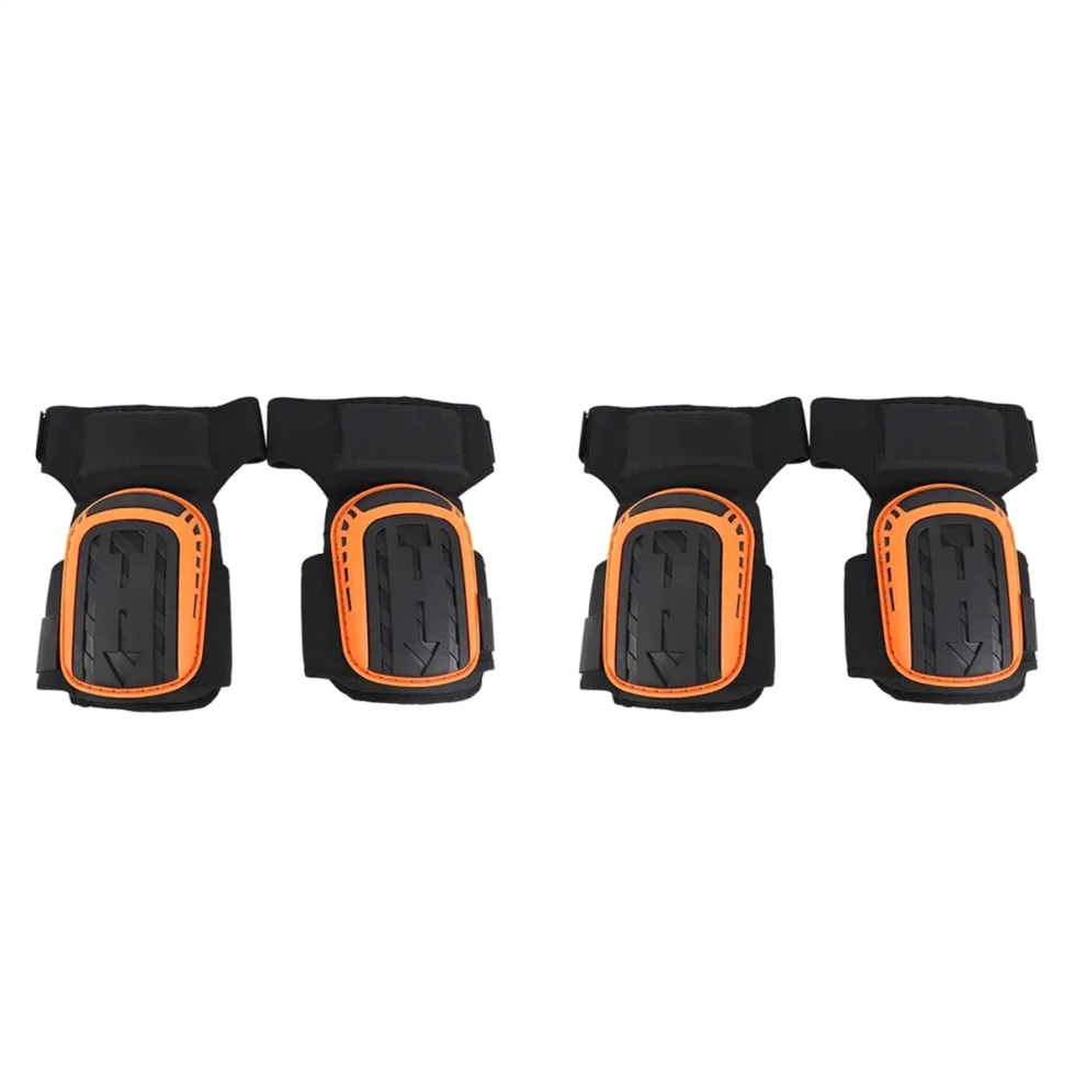 2Pcs Knee Pad For Work-Heavy Duty Support Kneepads Orange 4852447512808