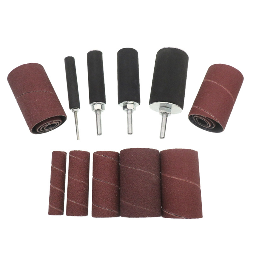 Sanding Drum Sander Kit Rubber Mandrels Sandpaper 4852447518053