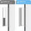 Shower Door Magnet 3Inch Chrome Frameless Handle 3