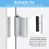 Shower Door Magnet 3Inch Chrome Frameless Handle 4