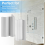 Shower Door Magnet 3Inch Chrome Frameless Handle 7