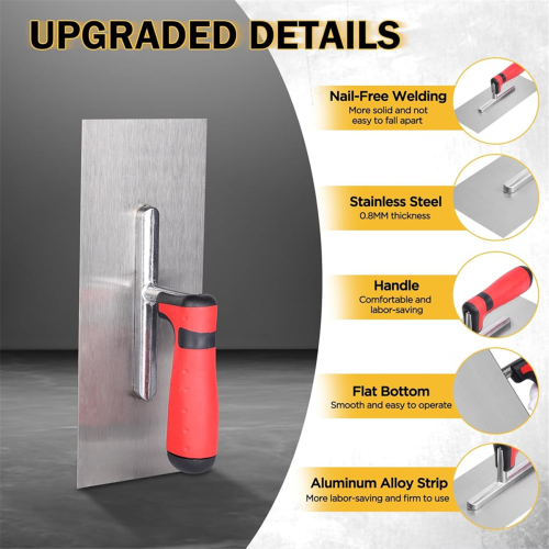 3 Pcs Masonry Tool Set for Concrete Drywall Tile 2