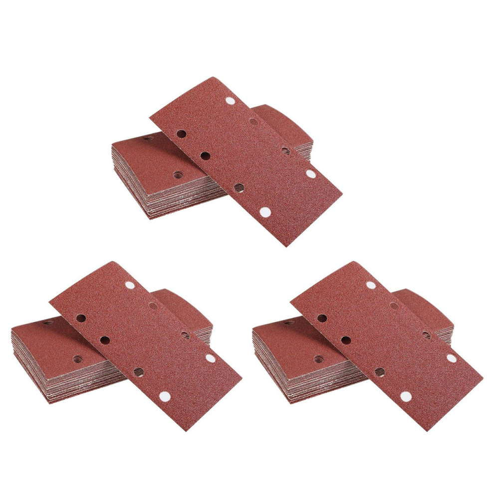 30Pcs Square Sandpaper Sanding Paper Sheet 95X185mm Sander Hook Loop 4852447512778