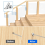30 Degree 3/16In Angle Beveled Protector Sleeves, Wood Post 6