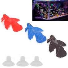 Poisson artificiel en silicone réaliste, coloré, 3 cm