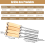 Set Of 4 Wooden Chisel Set, Round, Curved 5