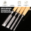 Set Of 4 Wooden Chisel Set, Round, Curved 7