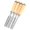 Set Of 4 Wooden Chisel Set, Round, Curved 1