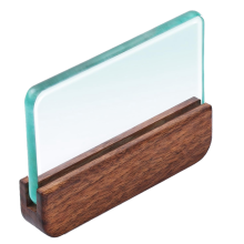 Glass Slicker for Burnishing Leather with Walnut Handle Tool