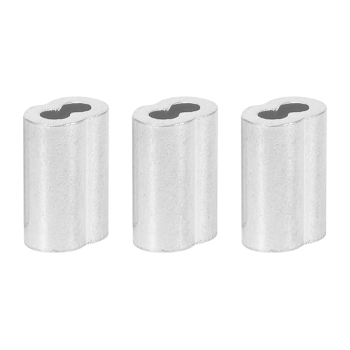 200PCS 1/16 Inch Cable Ferrule Set Aluminum Alloy Loop Sleeve 2