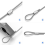 200PCS 1/16 Inch Cable Ferrule Set Aluminum Alloy Loop Sleeve 6