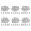 200PCS 1/16 Inch Cable Ferrule Set Aluminum Alloy Loop Sleeve 2
