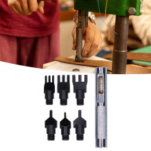 Leder Prong Set Metall Austauschbar Flacher Meißelbohrer Lochstanzer Nähwerkzeug mit Griff