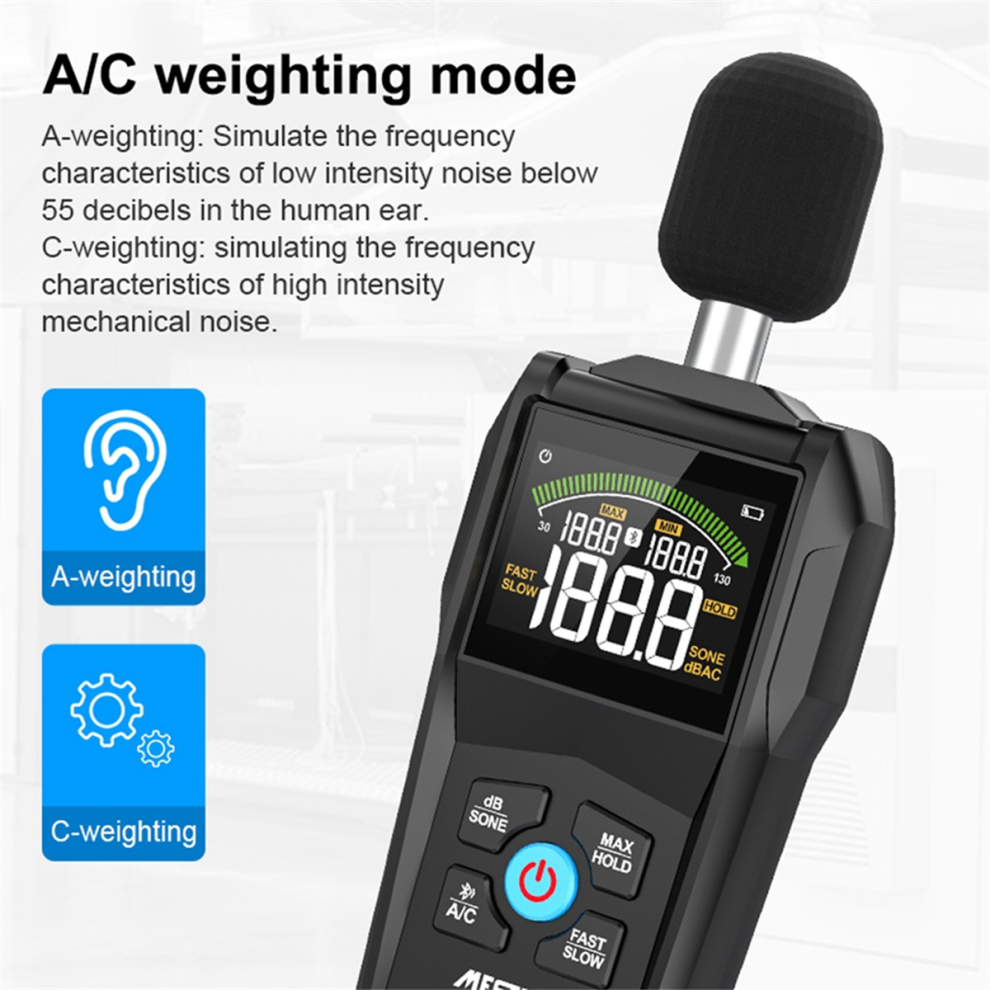 Sl720b Noise Meter 30-130Db Decibel Measuring 4852447527673