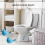 ResinToilet Bolt Covers Cute Bathroom Decor, blue 2PCS 10