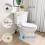 ResinToilet Bolt Covers Cute Bathroom Decor, blue 2PCS 11