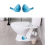 ResinToilet Bolt Covers Cute Bathroom Decor, blue 2PCS 4