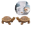 ResinToilet Bolt Covers Cute Bathroom Decor, blue 2PCS 1