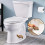 ResinToilet Bolt Covers Cute Bathroom Decor, blue 2PCS 3