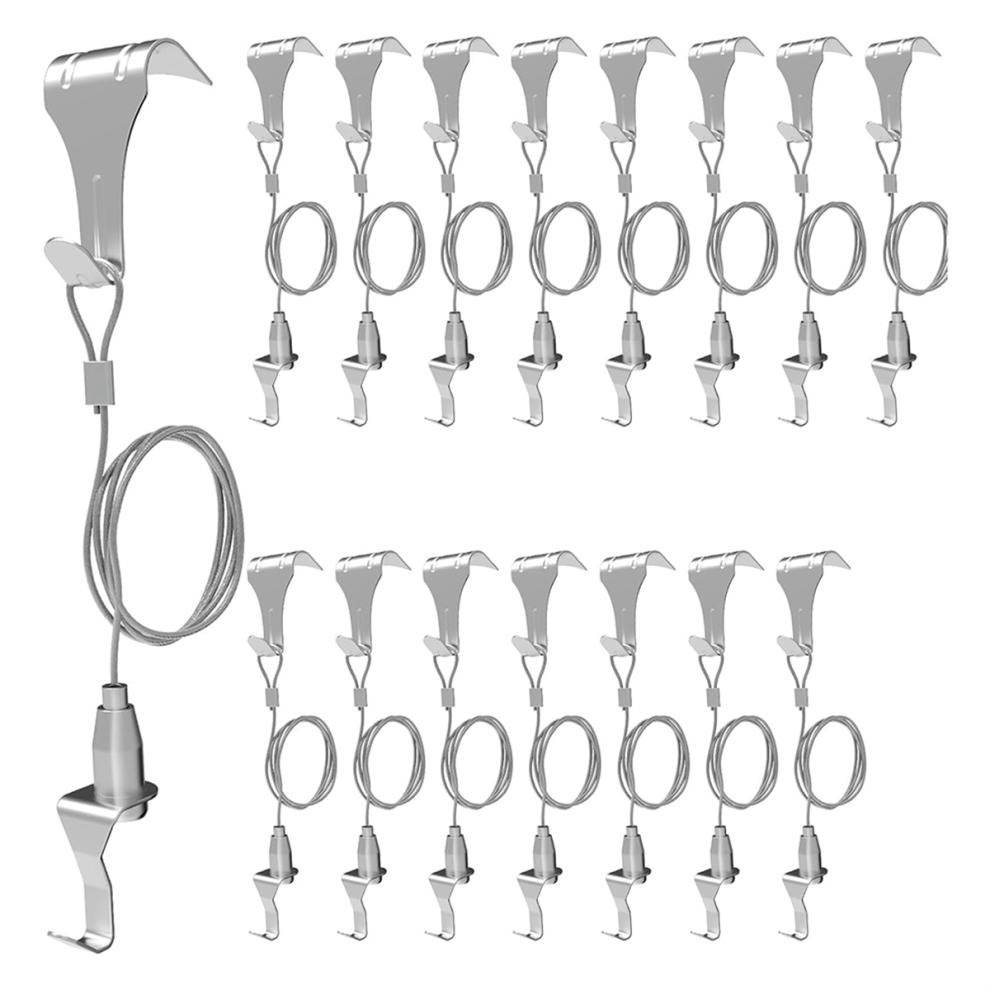16 Pcs Picture Rail Hanging System,Picture Hooks Molding 4852447525600