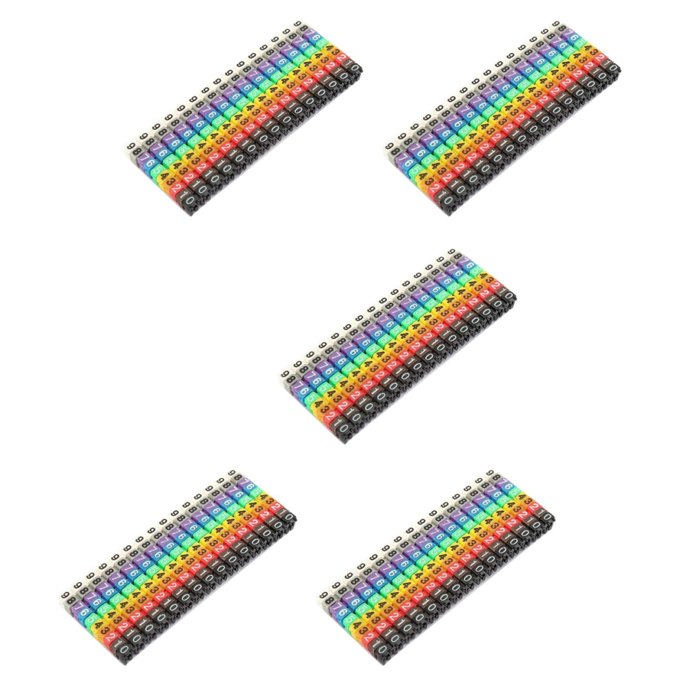 Cable Marker Plastic Number Wire Label Tube Set (150Pcs Kcm-1.5Mm) 4852447528373