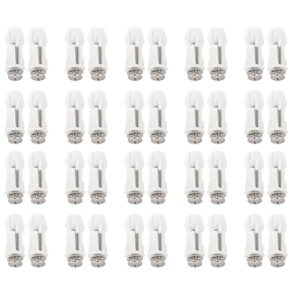 Photos - Toilet Accessory Toilet Seat Hinges Screws WC Hole Fixing Easy Installation 2 Pack