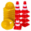 50Pcs Mini Traffic Cones with Hard Hat 1