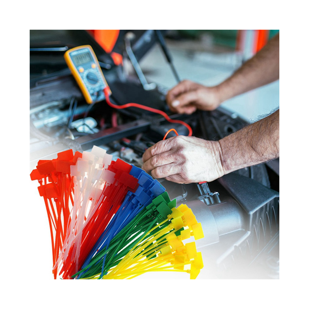 750 Pcs 7Colors Nylon Cable Marker Wire Zip Mark Tags Power Marking 4852447531144