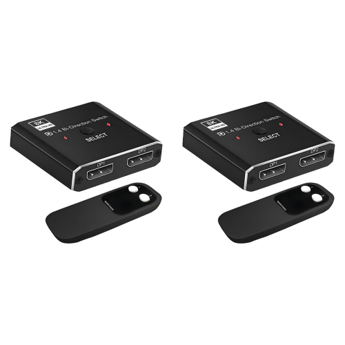 8K DisplayPort Switch 2 in 1 Out/ Out Display Port DP