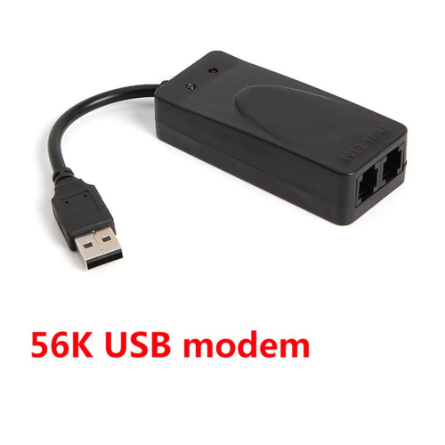 USB Fax Modem Dual Port USB2.0 56K V.92 V.90 External Driver 2