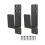 Door Brackets,2 Pack Drop Open Bar Holder for Home Security 4