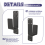 Door Brackets,2 Pack Drop Open Bar Holder for Home Security 6