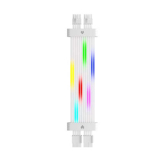 8Pin ARGB Graphics Card Power Supply Cable RGB PSU White 1