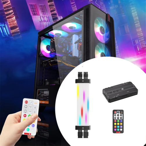 ARGB Graphics Card Power Supply Cable RGB Extension A 2