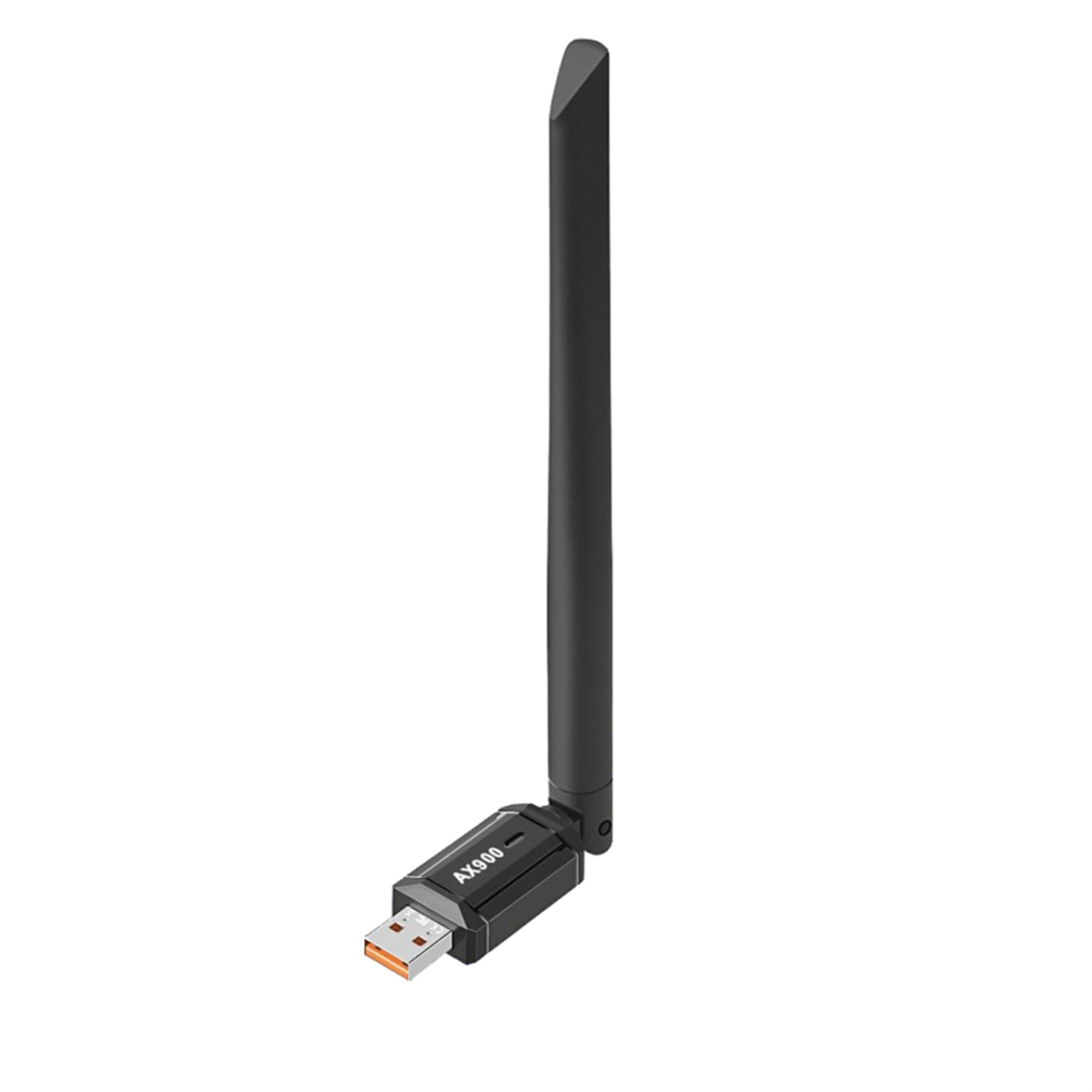 900Mbps Wifi6 Usb Adapter Bluetooth 5.4 Ax900 Dongle 2.4G/5Ghz Black 4852447552545