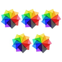 9Pcs Gel Light Filter for Film,Video,Photo,Stage (Multicolor)