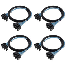 SAS Cable High Speed 6Gbps 4 Ports for Server 0.5 Meter