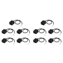 Male to Double Female Port Connector Headset Adapter Extension Cable
