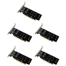 PCIE 4.0 Dual-Disk PCIeX16 to M.2 M-Key NVME SSD Expansion Card
