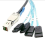 Mini SAS HD SFF-8644 to 4 x 7Pin Hard Disk Cable 12Gbps Server 4