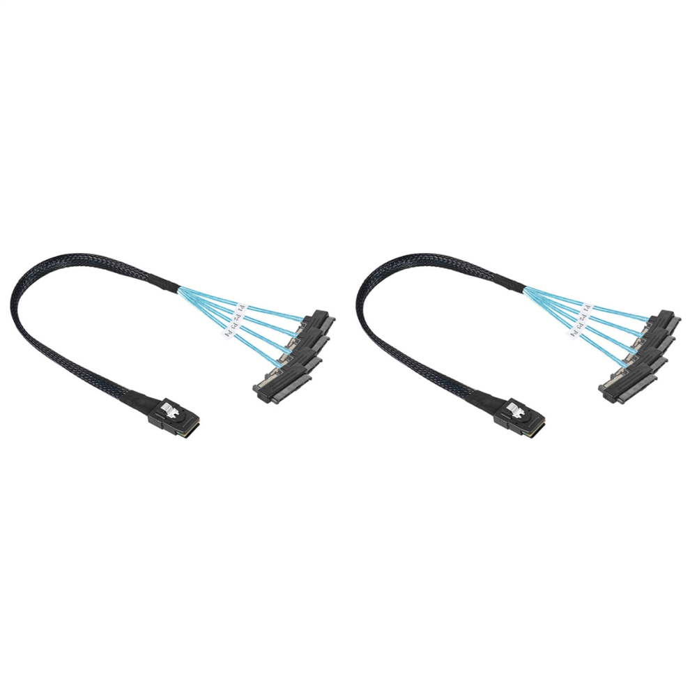 Mini Sas Sff-8087 To 4 Sff-8482 Server Hard Drive Data Cable 0.5M 4852447561271