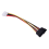 10Pcs Laptop Adapter 4Pin Molex to 2 Serial Power Supply Cable 4