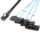 Mini Sas Sff-8087 to 4 Sff-8482 Server Hard Drive Data Cable 0.5m 6