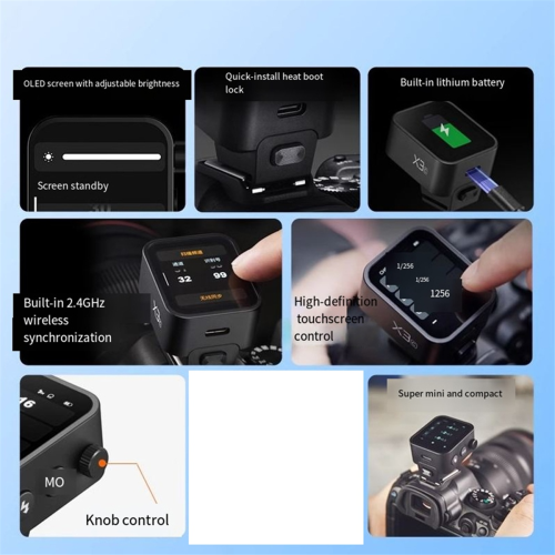 X3 TTL HSS 2.4G Wireless Flash Trigger for 2