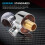 Wall Supply Elbow,Brass Round Mount Shower Hose Connector-Silver 8
