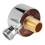 Wall Supply Elbow,Brass Round Mount Shower Hose Connector-Silver 11