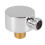 Wall Supply Elbow,Brass Round Mount Shower Hose Connector-Silver 4